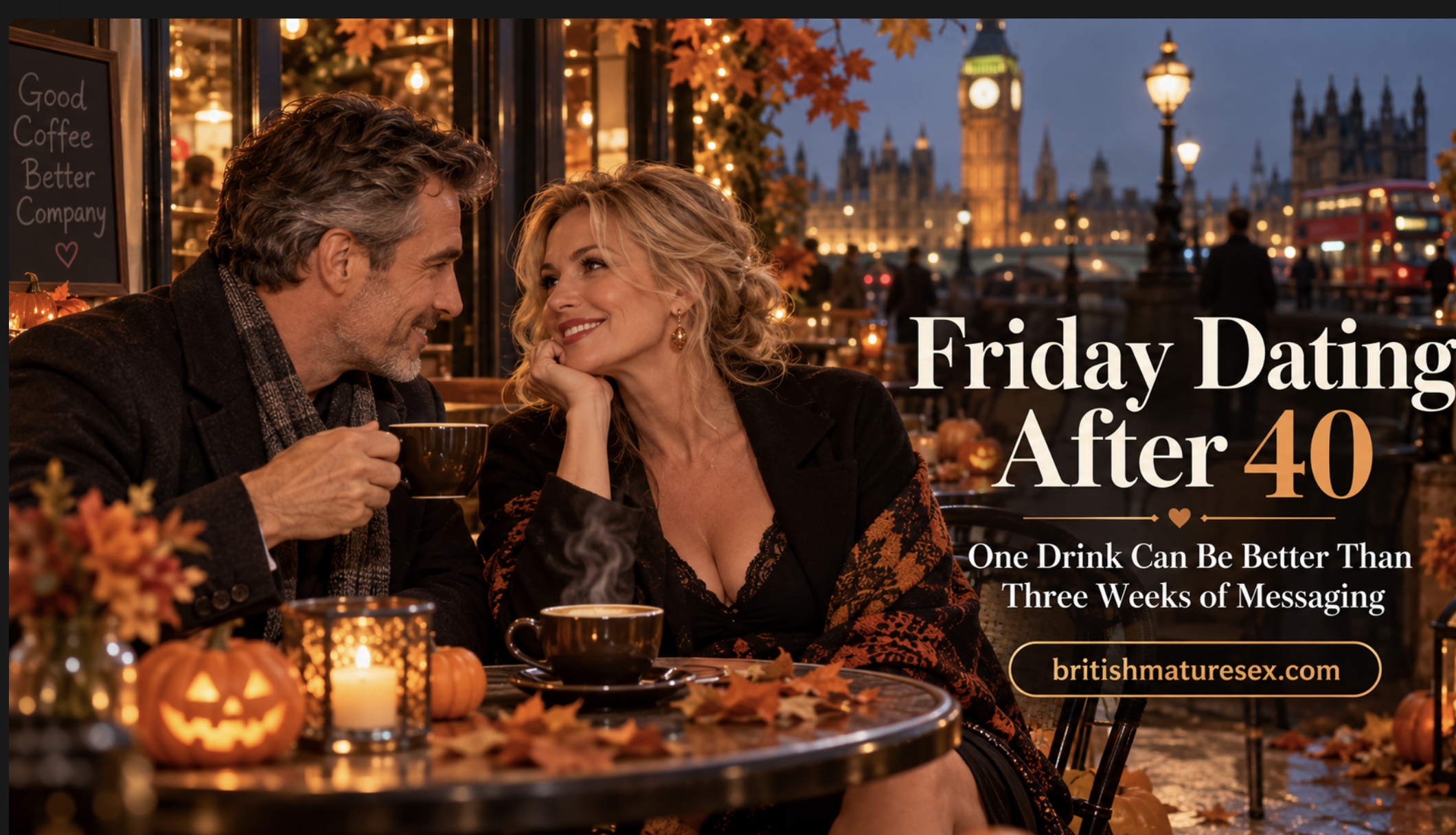Friday Dating After 40: One Drink Can Be Better Than Three Weeks of Messaging
