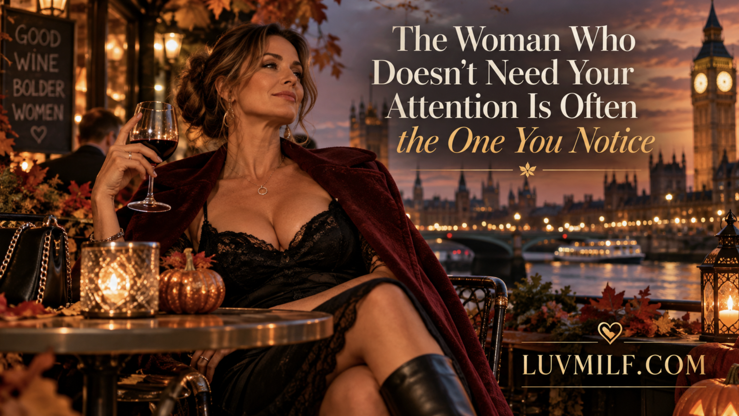 The Woman Who Doesn’t Need Your Attention Is Often the One You Notice